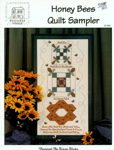 Honey Bees Quilt Sampler Cross Stitch Leaflet
