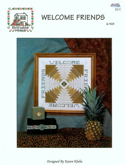 Welcome Friends Cross Stitch Leaflet