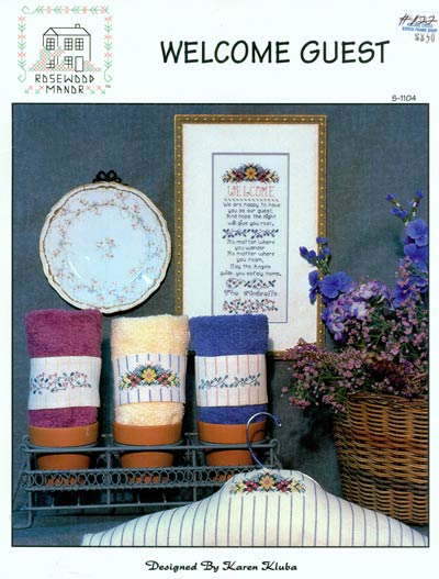 Welcome Guest Cross Stitch Leaflet