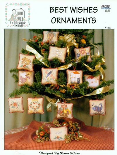 Best Wishes Ornaments Cross Stitch Leaflet