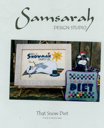 The Snow Diet Cross Stitch Leaflet