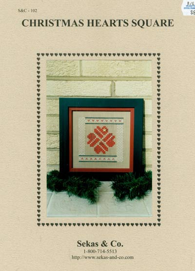 Christmas Hearts Square Cross Stitch Leaflet