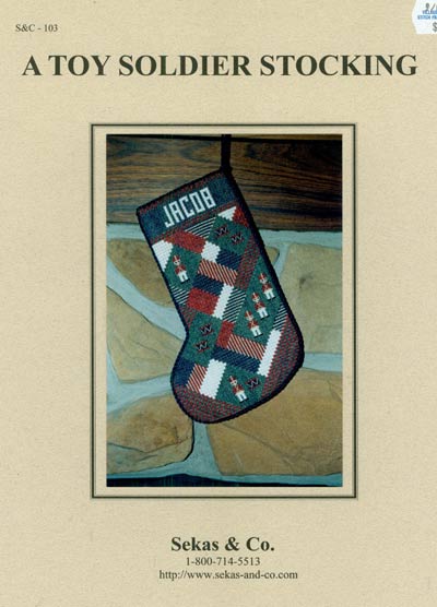 A Toy Soldier Stocking Cross Stitch Leaflet