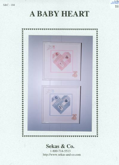 A Baby Heart Cross Stitch Leaflet