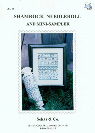 Shamrock Needleroll and Mini Sampler Cross Stitch Leaflet