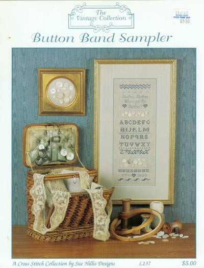 Button Band Sampler Cross Stitch Leaflet