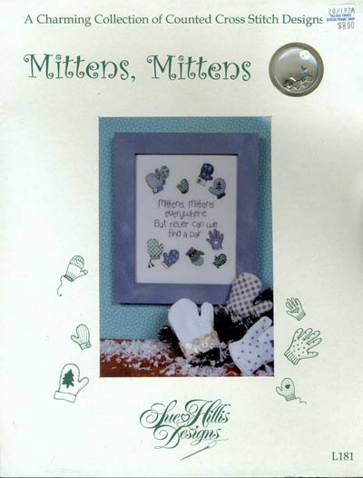 Mittens, Mittens Cross Stitch Leaflet
