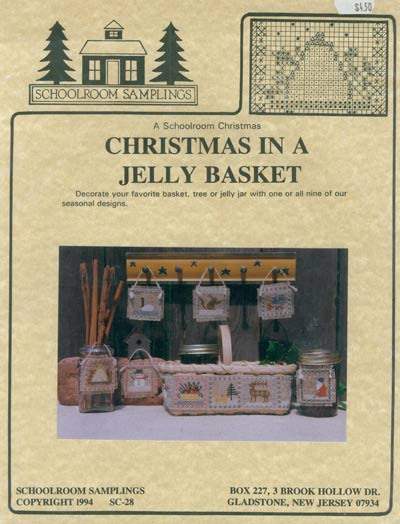 Christmas In A Jelly Basket Cross Stitch Leaflet
