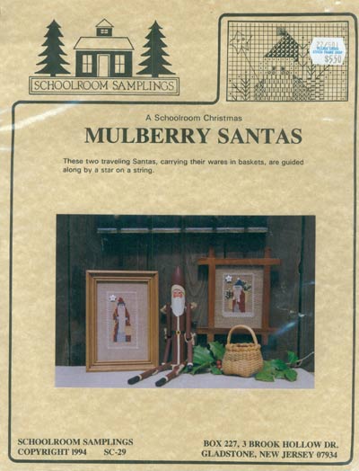 Mulberry Santas Cross Stitch Leaflet