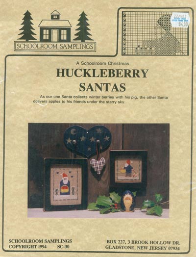 Huckleberry Santas Cross Stitch Leaflet