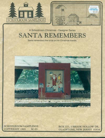 Santa Remembers Cross Stitch Leaflet