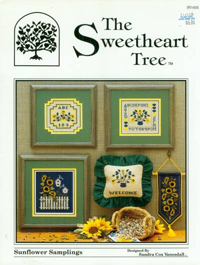 Sunflower Samplings Cross Stitch Leaflet