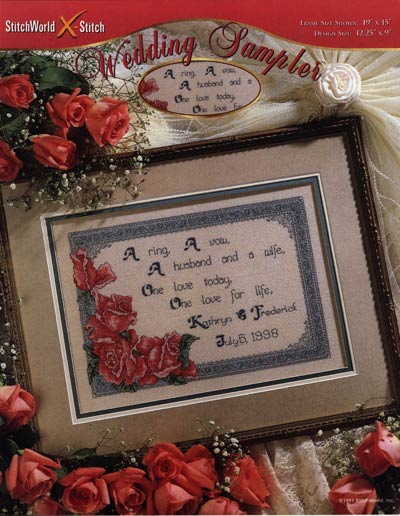 Wedding Sampler Cross Stitch Leaflet