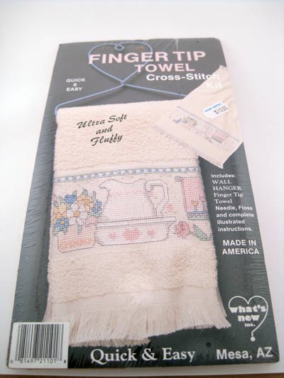Fingertip Towel Kit Cross Stitch Towel