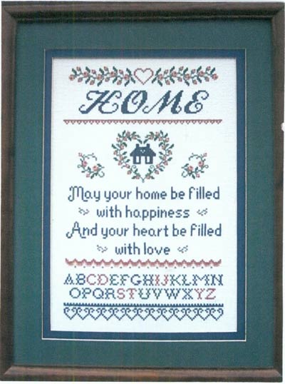 Home Sampler Cross Stitch Leaflet