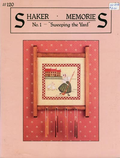Shaker Memories - Sweeping The Yard No. 1 Cross Stitch Leaflet