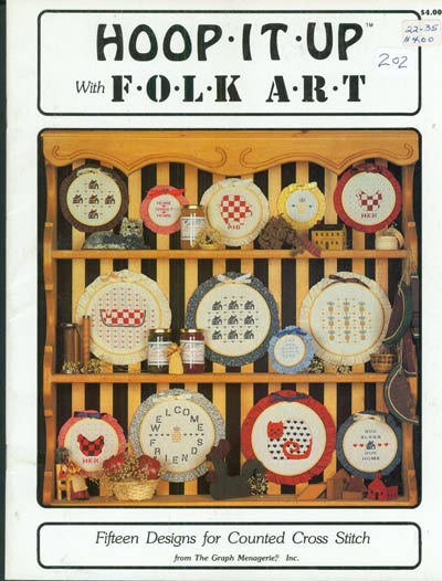 Hoop - It - Up with Folk Art Cross Stitch Leaflet
