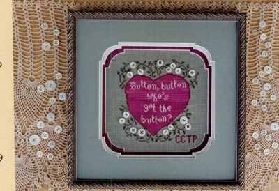 Heartfelt Sentiments - Button, Button Cross Stitch Leaflet