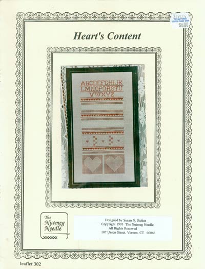 Heart's Content Cross Stitch Leaflet