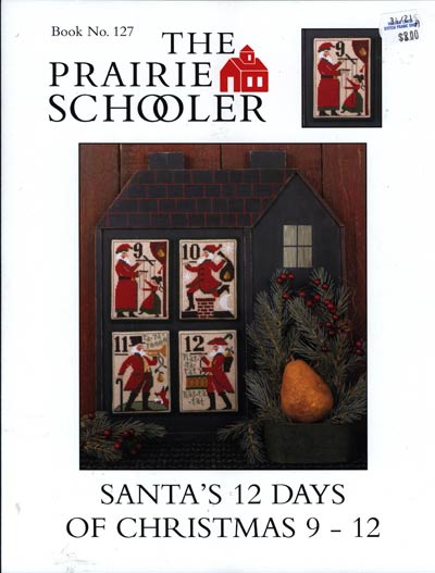 Santa's 12 Days of Christmas 9-12 Cross Stitch Leaflet