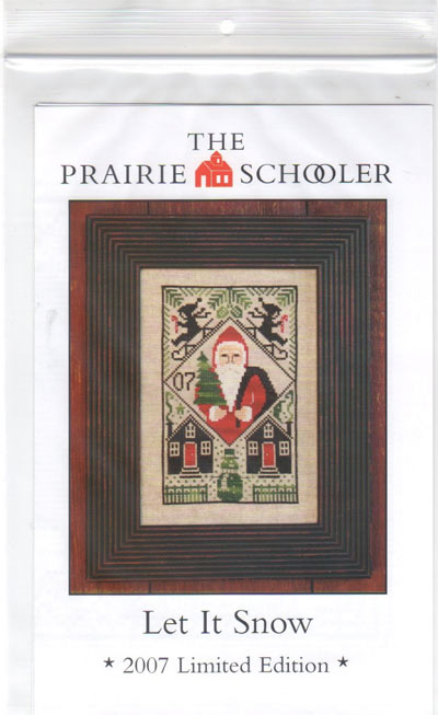 The Prairie Schooler Let It Snow 2007 Limited Edition Cross Stitch Leaflet