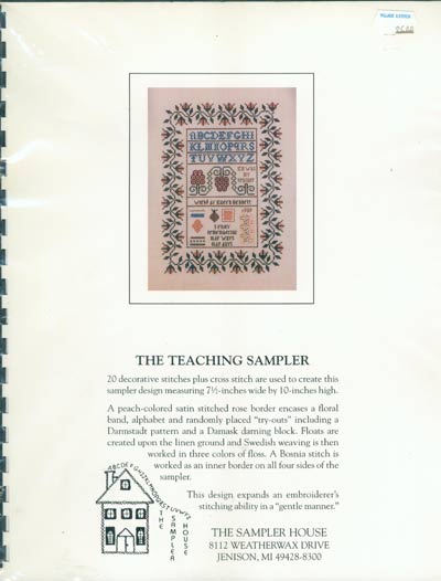 The Teaching Sampler Cross Stitch Leaflet