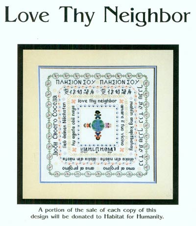Love Thy Neighbor Cross Stitch Leaflet