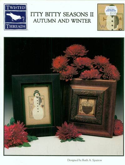 Itty Bitty Seasons ll, Autumn and Winter Cross Stitch Leaflet