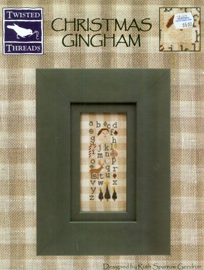 Christmas Gingham Cross Stitch Leaflet