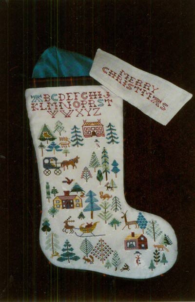 Sampler Stocking Cross Stitch Leaflet