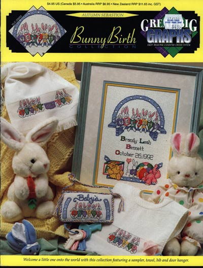 Bunny Birth Collection Cross Stitch Leaflet