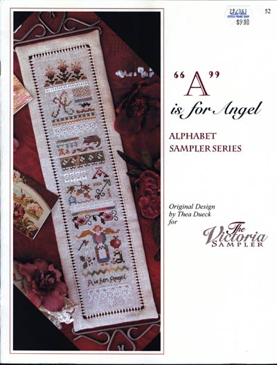 A Is For Angel Cross Stitch Leaflet
