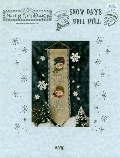 Snow Days Bell Pull Cross Stitch Leaflet