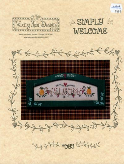 Simply Welcome Cross Stitch Leaflet