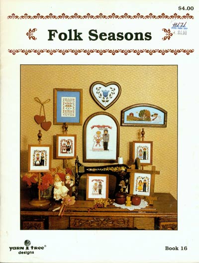 Folk Seasons Cross Stitch Leaflet