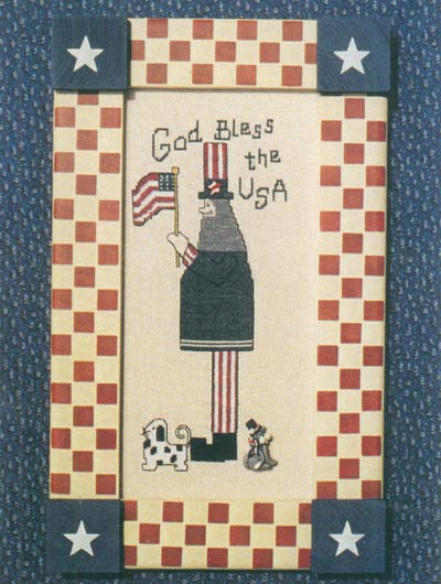 Uncle Sam Cross Stitch Leaflet