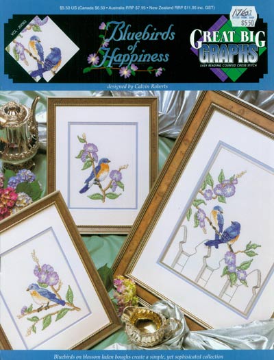 Bluebirds of Happiness Cross Stitch Leaflet