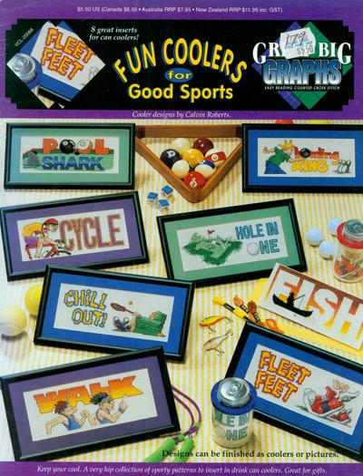 Fun Coolers for Good Sports Cross Stitch Leaflet
