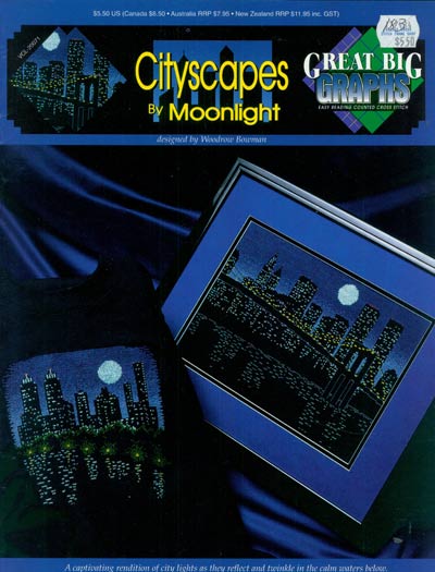 Cityscapes by Moonlight Cross Stitch Leaflet