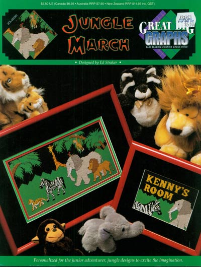 Jungle March Cross Stitch Leaflet