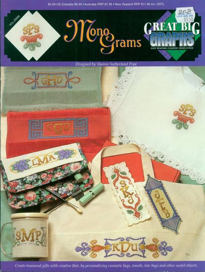 Mono Grams Cross Stitch Leaflet