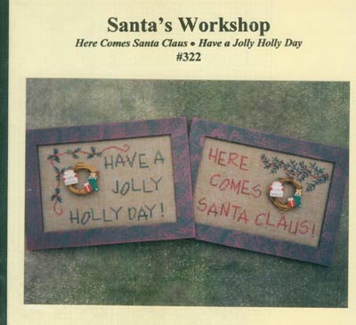 Santa's Workshop Cross Stitch Leaflet