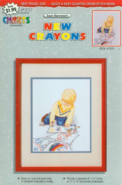 New Crayons Cross Stitch Leaflet