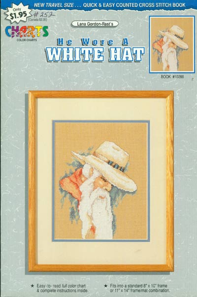 He Wore A White Hat Cross Stitch Leaflet