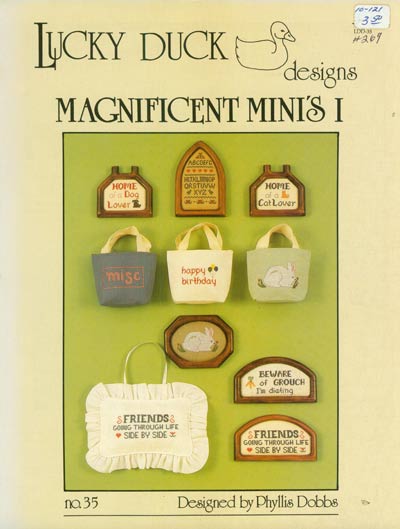 Magnificent Mini's l  Cross Stitch Leaflet