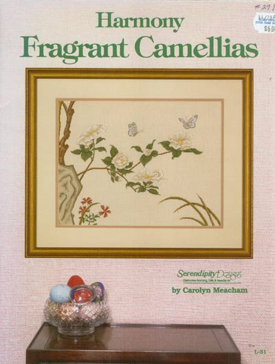 Fragrant Camellias Cross Stitch Leaflet