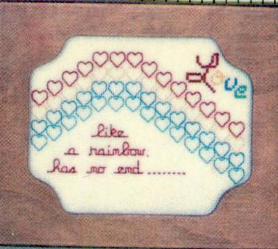 Love Like A Rainbow Cross Stitch Leaflet
