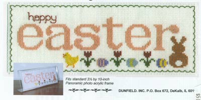 Easter Greeting Cross Stitch Leaflet
