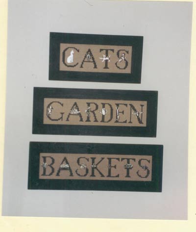 Charmed Cats, Baskets, Garden Cross Stitch Leaflet