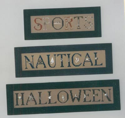 Charmed Sports, Nautical, Halloween Cross Stitch Leaflet